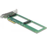 Delock Carte PCI Express 4.0 x8 vers 2 Ports internes U.2 NVMe SFF-8639 - Bifurcation