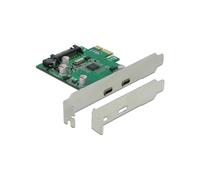 DeLOCK Carte PCI Express x1 vers 2x USB Type-C femelle SuperSpeed (USB 3.2 Gen 1)