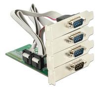 DeLOCK "Carte PCI Express x1 vers 4 x Série RS-232, Carte d''interface"