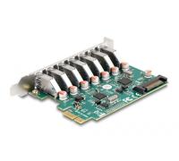 DeLOCK Carte PCI Express x1 vers 7 x externe USB 5 Gbps Type-A femelle