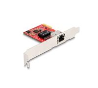 DeLOCK Carte PCI Express x1 vers RJ45 2.5GbE NBASE-T, Intel I225-V, Full Duplex, Jumbo Frames 9000, Compatible Windows/Linux, Profil Bas