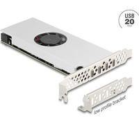 Delock Carte PCI Express x16 vers 4 x USB 20 Gbps Type-C Quad Channel avec ventilateur et (90806)