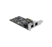 DeLOCK Carte PCI Express x2 2 Ports 2.5 Gigabit LAN RJ-45, NBASE-T, PCIe 2.1, Profil Bas, Jumbo Frames 16000, Wake-on-LAN, Windows/Linux