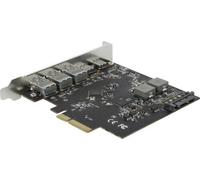 Delock Carte PCI Express x4 vers 2 x USB Type-C+ 3 Type-A - contrôleur USB - PCI-Express