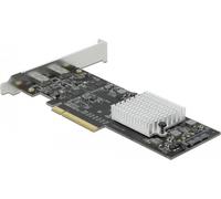 Delock Carte PCI Express x8 vers 2 x externe SuperSpeed USB 20 Gbps (USB 3.2 Gen 2x2) USB Type-C femelle Dual Channel - Facteur de forme à profil bas - USB Type-C - USB 3.2 Gen 1 (3.1 Gen 1) - profil