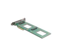 DeLock Carte PCI Express 4.0 x8 LX 90151 – 2x U.2 NVMe SFF-8639 internes, Bifurcation, 236 x 87 mm