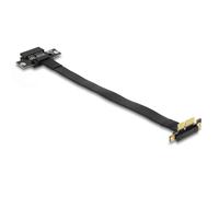 Delock Carte Riser PCI Express x1 mâle coudé à 90° vers slot x1 avec câble 30 cm, Modding : éclairage