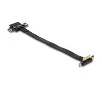 Delock Carte Riser PCI Express x1 mâle coudé à 90° vers slot x1 avec câble 30 cm, Modding : éclairage