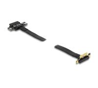 Delock Carte Riser PCI Express x1 mâle coudé à 90° vers slot x1 avec câble 60 cm, Modding : éclairage