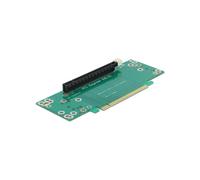 Delock Carte adaptateur PCI Express x16 vers x16 insertion gauche, PC : accessoires, Vert