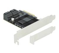DELOCK 90498 - Carte 5 ports SATA PCI Express x4 - Facteur de forme à profil ba