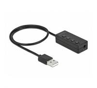 Delock Carte son 16 bits (USB 2.0), Carte son, Noir