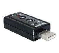 DeLOCK 63926 7.1canaux USB carte sons - Cartes sons (7.1 canaux, 24 bit, USB, Noir, Windows 10,Windows 7,Windows 8.1, Mac OS X 10.9 Mavericks)