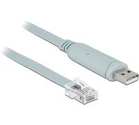 DeLock CDL Micro Câble adaptateur USB 2.0 vers série RS232 RJ45 ST 0 Gris 5 m