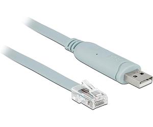 DeLock CDL Micro Câble adaptateur USB 2.0 vers série RS232 RJ45 ST 0 Gris 5 m