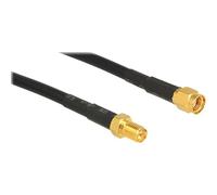 Delock CFD200 - Rallonge de câble d'antenne - RP-SMA (F) pour RP-SMA (M) - 1 m - CFD-200 - noir