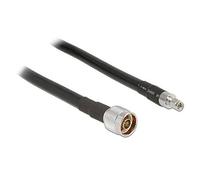Delock CFD400 LLC400 low loss - Câble d'antenne - connecteur N (P) pour RP-SMA (P) - 5 m - coaxial - noir