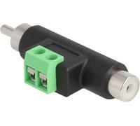 DELOCK Cinch St und Cinch Bu > 2 Pin Terminalblock Adapter
