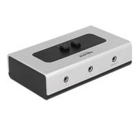 Delock 88061 - Commutateur Jack 3,5 mm 2 Ports Manuel bidirectionnel
