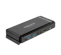 DeLock Commutateur KVM DisplayPort 1.4 – 8K 60 Hz, USB 5 Gbps, audio