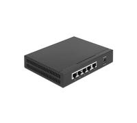 DeLOCK Commutateur Ethernet 2.5 Gigabit 5 Ports RJ-45, Full Duplex, Jumbo Frames 12000, Boîtier Métal, Sans Ventilateur, IEEE 802.3/ab/bz/u/x, 120x155x30mm