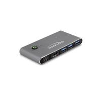 DeLOCK Commutateur KVM HDMI 8K 60Hz USB 5Gbps - 2 Ports PC vers 1 Moniteur HDMI - Hub 4x USB 3.2 Gen 1 Type-A, 2x USB 3.2 Gen 2 Type-C