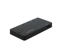 DeLOCK Commutateur KVM HDMI/USB-C 4K 60Hz, 2 ports USB 2.0, Résolution 3840x2160, Connecteurs Micro-USB B, USB Type-A, USB Type-C, Noir