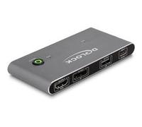 Commutateur KVM USB-C vers HDMI et DisplayPort 1.4 avec 3 ports USB-A 2.0