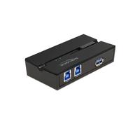 DeLOCK Commutateur USB 3.0 - 2 PC vers 1 Périphérique - 1 port USB 3.2 Gen 1 Type A, 2 ports USB 3.2 Gen 1 Type B - 5 Gbps - Noir - Montage mural/aimant