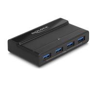 DeLOCK Commutateur USB 88066 – 2 PC vers 4 périphériques USB 3.0 (2× USB‑C, 4× USB‑A) 5 Gbps