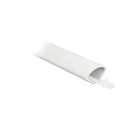 DeLOCK Conduite d'angle PVC Blanc 56 x 32 mm, Longueur 1m, Montage Adhésif - Réf. 20715 : Goulotte de Câbles pour Angle Plafond/Sol