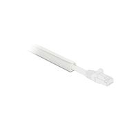 DeLOCK Conduite de câble semi-fermée 10x10mm, Longueur 1m, PVC Blanc, Fixation adhésive - Unité