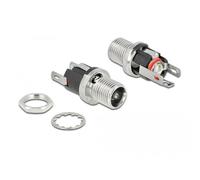 Delock Connecteur DC 5,5 x 2,5 x 12,0 mm Femelle à encastrer Version à souder
