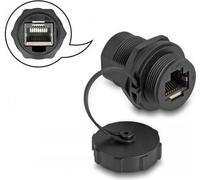 Delock Connecteur RJ45 Cat.6A avec bouchon IP67 étanche à la poussière et à l'eau (87246)