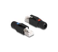 DeLOCK Connecteur RJ45 Cat.6A S/UTP (STP) Noir, Terminaison LSA, AWG 23-26, Dimensions 16.4x53.7x14mm, Référence 86965