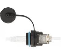 DeLOCK Connecteur RJ45 femelle vers Cat.6A LSA avec fiche, étanche, RJ45/Cat.6A LSA, Noir, Droit, Métal, Plastique, Cat6a, U/FTP (STP)