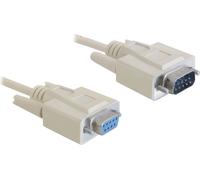 Delock - Rallonge de câble série - DB-9 (M) pour DB-9 (F) - 5 m - beige - Chine Beige G