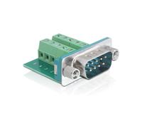 DeLOCK Connecteur Sub-D 9-p M à 9-p D-Sub M Vert et Argent, 1 port, 1 pièce, Réf. 65269