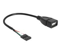 DeLOCK Connecteur USB femelle > USB-A 2.0 femelle, Adaptateur