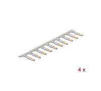 DeLOCK Contacts à Sertir D-Sub Femelle - Acier Inoxydable - AWG 20/24 - Placage Or - Température -40°C à 105°C - Sachet de 40 Pièces