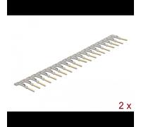 DeLOCK Contacts à Sertir D-Sub HD Mâle, 40 pcs, AWG 24/20, Facteur de Forme Droit, Or/Argent, Température -40°C à 105°C, Diamètre 1.6mm