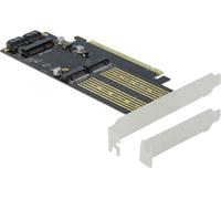 DeLOCK - Contrôleur de stockage - mSATA, M.2 - carte M.2 / mSATA Low-Profile - SATA 6Gb/s, PCIe 4,0 x16 (90486)