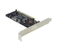 Delock Controller SATA, 4 port with Raid - Contrôleur de stockage (RAID) - 4 Canal - SATA 1.5Gb/s - RAID 0, 1, 0+1 - PCI G
