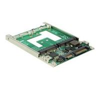 Delock Converter 2.5" SATA 22 pin > mSATA with RAID - Contrôleur de stockage (RAID) - 2 Canal - SATA 6Gb/s - RAID RAID 0, 1, JBOD - SATA 6Gb/s G