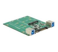 DeLOCK Converter SATA - USB 3.1 type B socket> M.2 - mSATA slot Contrôleur de stockage mSATA, M.2 M.2 Card - mSATA SATA 3Gb-s,… G