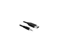 Delock Converter USB 2.0 > Serial-TTL 3.5 mm stereo jack - Adaptateur série - USB 2.0 - série - noir
