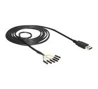 DeLOCK 1.8m USB2.0-A/TTL 6-p câble USB 1,8 m USB A Noir