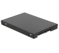 DeLock Convertisseur 2.5'' SATA à 22 broches vers 2 x mSATA avec RAID avec boîtier