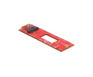 DeLOCK Convertisseur EDSFF E1.S vers M.2 NVMe (2280/2260), PCIe 4.0, Interface hôte M.2, Interface sortie E1.S, 31x111x6mm, Ref. 63797