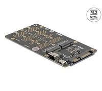 DeLOCK Convertisseur M.2 Key M NVMe SSD vers SFF-8654 et M.2 Key B SATA SSD vers SATA